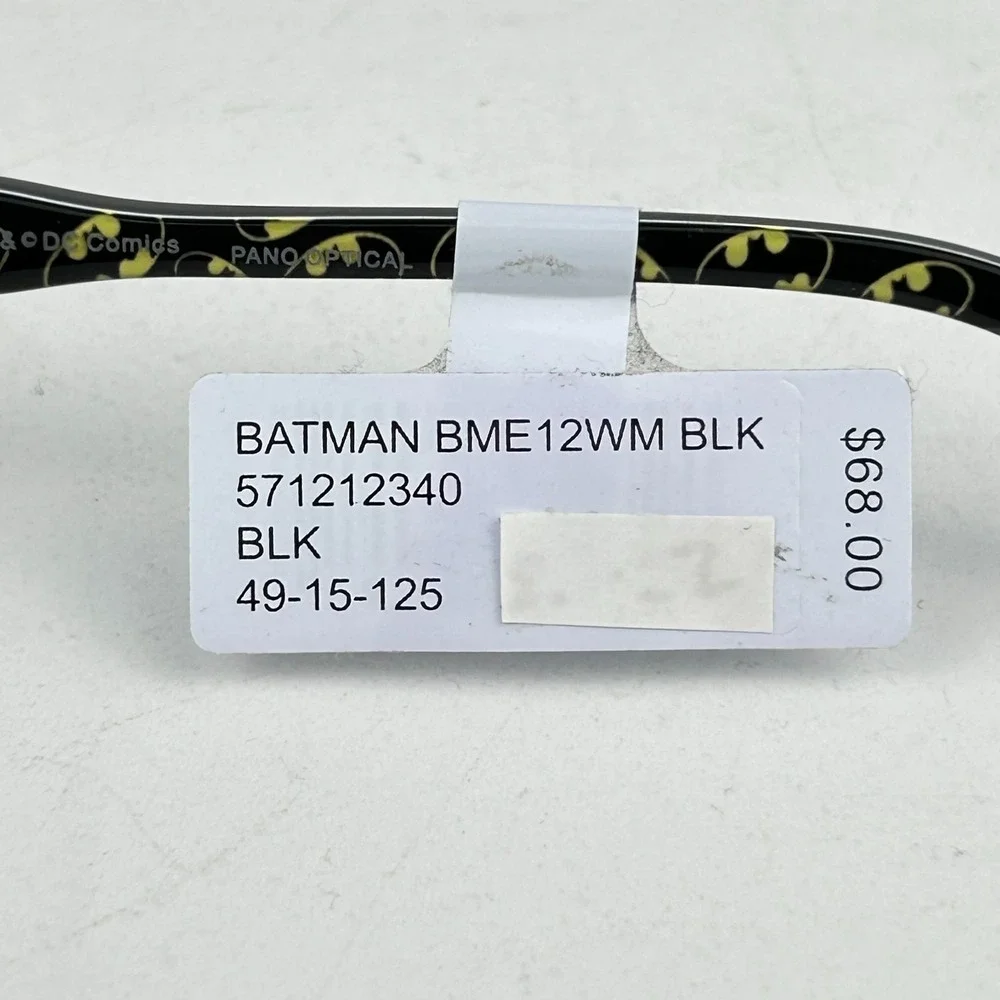 Batman BME12WM 571212340 Unisex Kids Eyeglasses Frame Black Full Rim 49-15-125mm